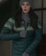 Superman and Lois Lane S02 Green Zip Up Puffer jacket