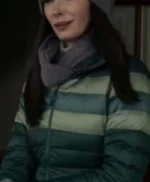 Superman and Lois Lane S02 Green Zip Up Puffer jacket