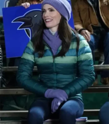 Superman and Lois Lane S02 Green Zip Up Puffer jacket