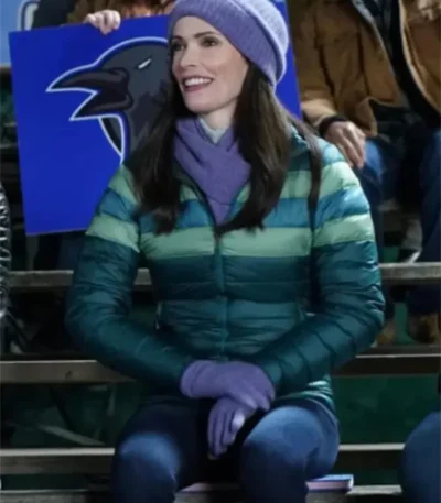 Superman and Lois Lane S02 Green Zip Up Puffer jacket