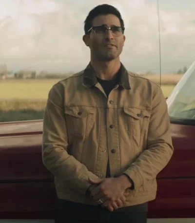Superman and Lois Tyler Hoechlin Brown Cotton Jacket
