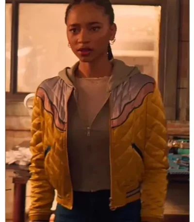 Superman and Lois S02 Natalie Irons Yellow Bomber Jacket