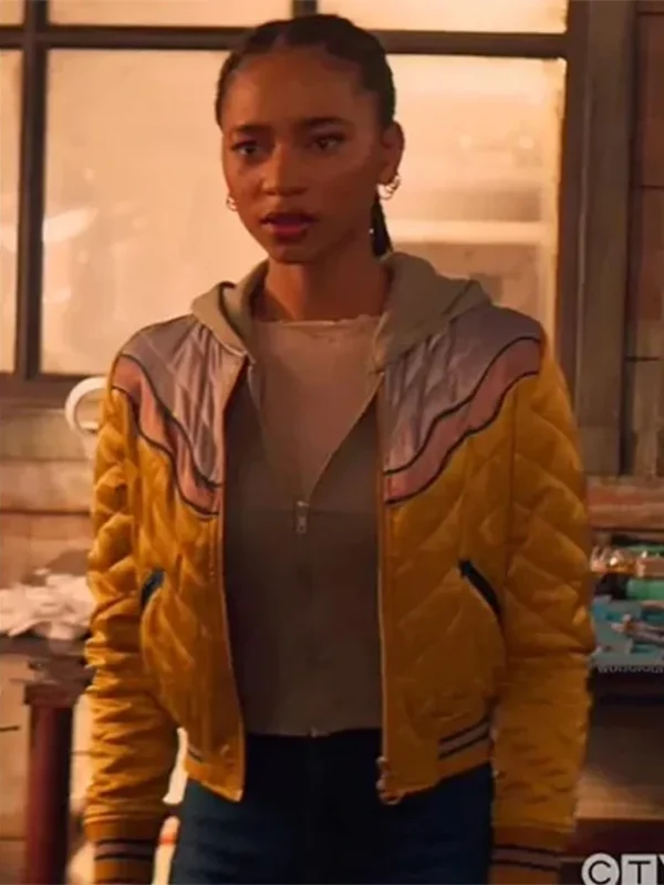 Superman and Lois S02 Natalie Irons Yellow Bomber Jacket