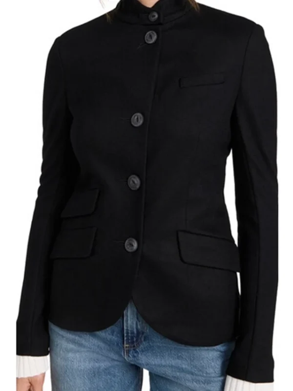 Superman and Lois S04 Lois Lane Black Wool Jacket