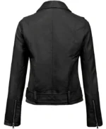 Supernatural Claire Novak Black Leather Bomber Jacket