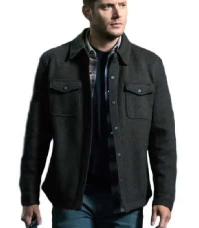 Supernatural Dean Winchester Black Wool Trucker Jacket