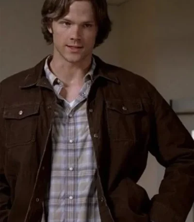 Supernatural Sam Winchester S11 Brown Trucker Jacket