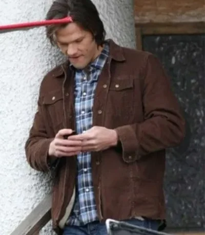 Supernatural Sam Winchester S11 Brown Trucker Jacket