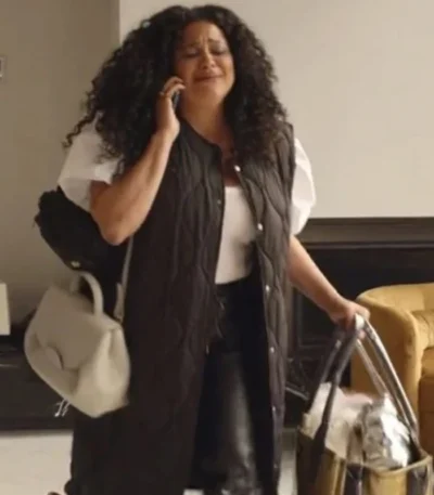 Survival Of The Thickest Michelle Buteau Quilted Sleeveless Coat