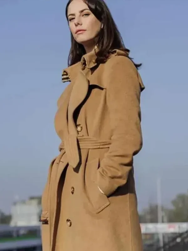 Susie Glass 2024 The Gentlemen Brown Trench Coat