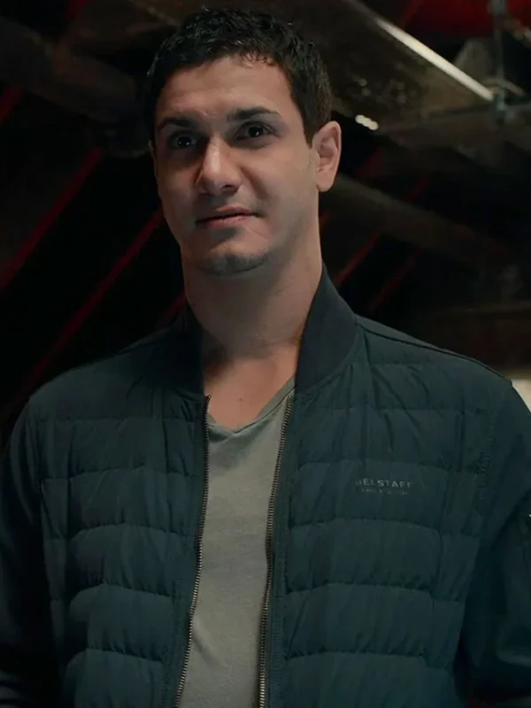 Suspicion 2022 S01 Elyes Gabel Blue Bomber Jacket