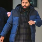 Suspicion Aadesh Chopra Blue and Black Puffer Jacket