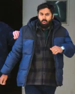Suspicion Aadesh Chopra Blue and Black Puffer Jacket