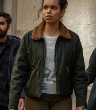 Suspicion Natalie Thompson Fur Collar Jacket