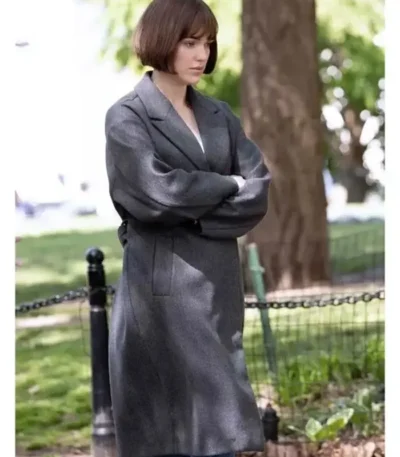 Tara McAllister Suspicion S01 Black Long Trench Coat
