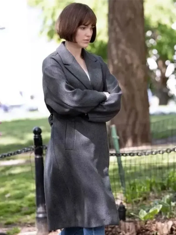Tara McAllister Suspicion S01 Black Long Trench Coat