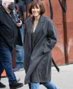 Tara McAllister Suspicion S01 Black Long Trench Coat