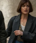 Tara McAllister Suspicion S01 Black Long Trench Coat
