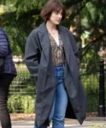 Tara McAllister Suspicion S01 Black Long Trench Coat