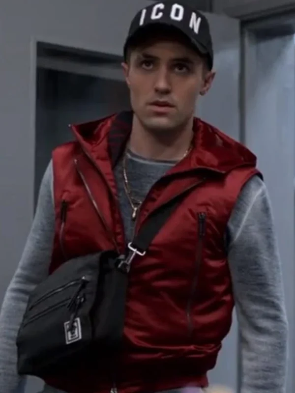 Ted Lasso Jamie Tartt S02 Red Hooded Vest