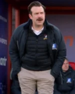 Ted Lasso Jason Sudeikis Black Cotton Track Coat