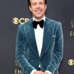 Ted Lasso Jason Sudeikis Blue Velvet Blazer