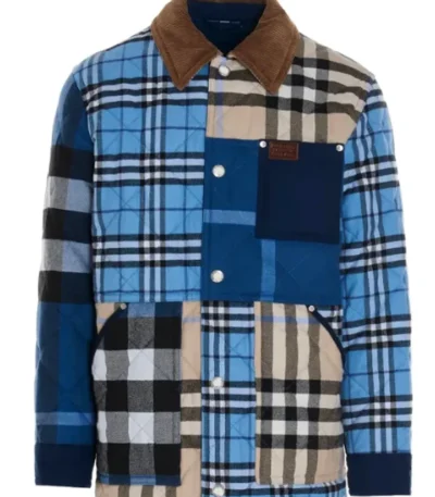 Ted Lasso Jason Sudeikis Quilted Check Jacket