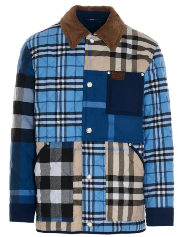 Ted Lasso Jason Sudeikis Quilted Check Jacket