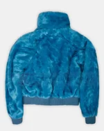Ted Lasso Keeley Jones Blue Fur Jacket