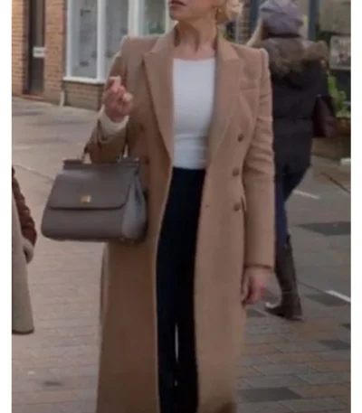 Ted Lasso Rebecca Welton Brown Long Trench Coat