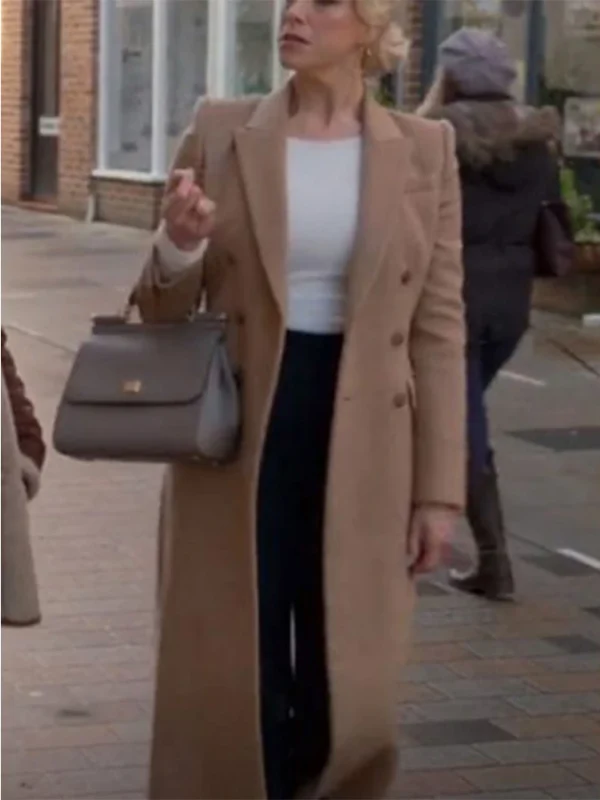 Ted Lasso Rebecca Welton Brown Long Trench Coat