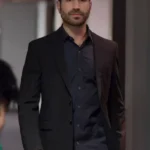 Ted Lasso Roy Kent Black Suiting Fabric Blazer