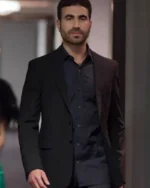 Ted Lasso Roy Kent Black Suiting Fabric Blazer