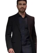 Ted Lasso Roy Kent Black Suiting Fabric Blazer