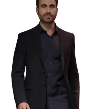 Ted Lasso Roy Kent Black Suiting Fabric Blazer