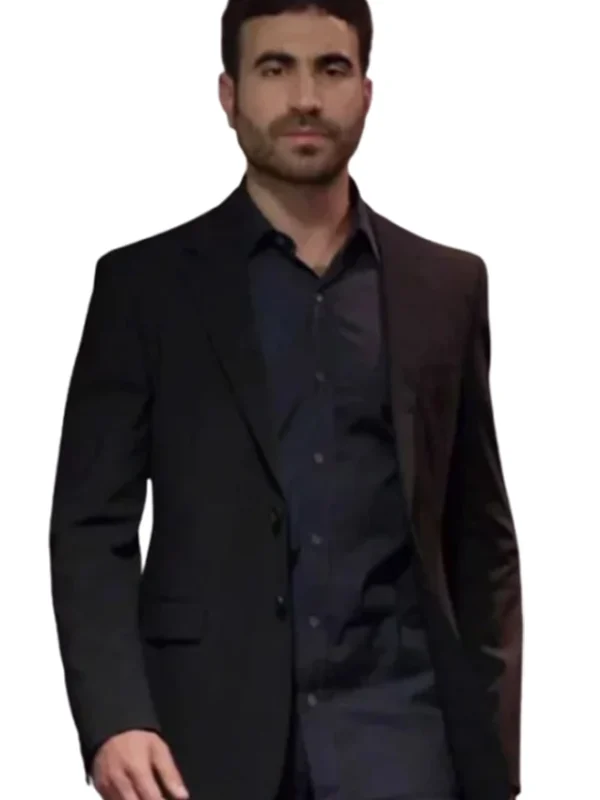 Ted Lasso Roy Kent Black Suiting Fabric Blazer