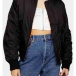 Ted Lasso S01 Juno Temple Black Bomber Jacket