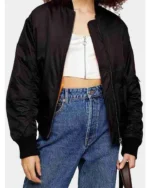 Ted Lasso S01 Juno Temple Black Bomber Jacket