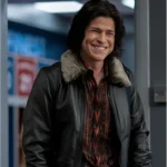 Ted Lasso S02 Dani Rojas Shearling Fur Collar Leather Jacket