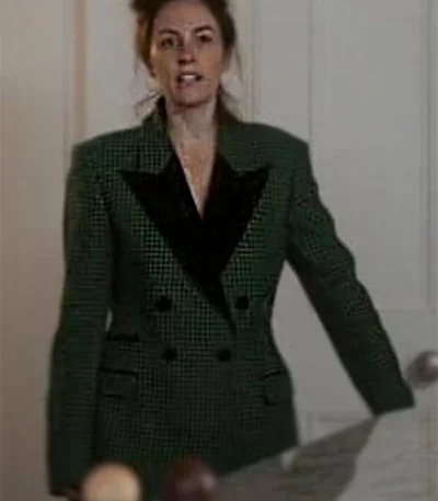 Ted Lasso S03 Bex Green Plaid Blazer