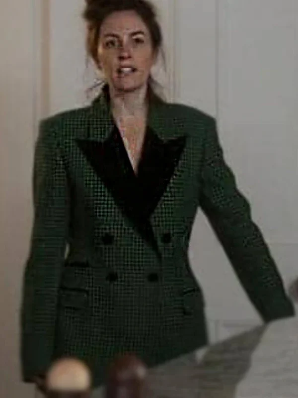 Ted Lasso S03 Bex Green Plaid Blazer