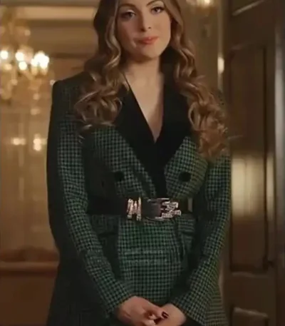 Ted Lasso S03 Bex Green Plaid Blazer