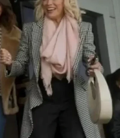 Ted Lasso S03 Hannah Waddingham Double Breasted Coat