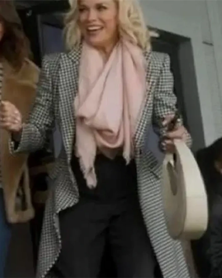Ted Lasso S03 Hannah Waddingham Double Breasted Coat Ted Lasso S03 Hannah Waddingham Double Breasted Coat