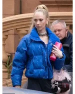 Ted Lasso S03 Juno Temple Blue Puffer Jacket