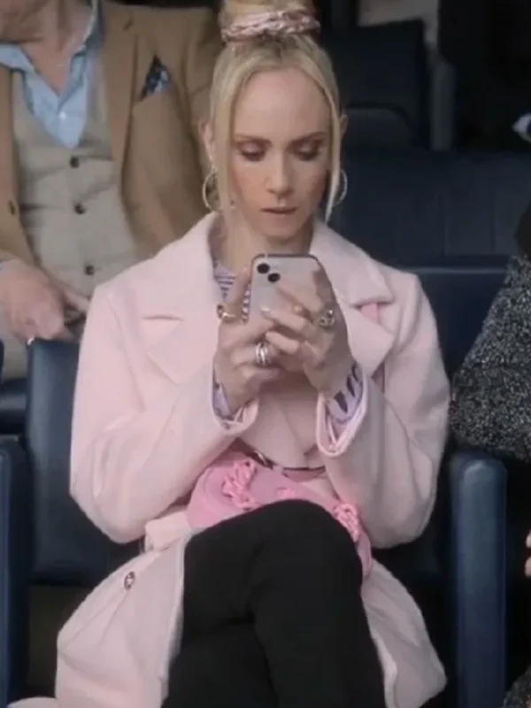 Ted Lasso S03 Juno Temple Pink Coat
