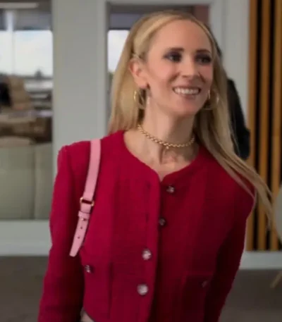Ted Lasso S03 Juno Temple Red Jacket