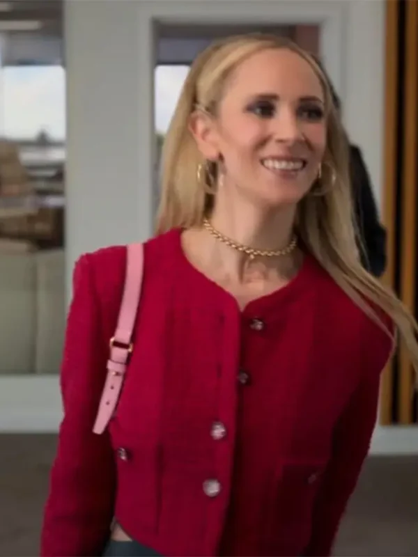 Ted Lasso S03 Juno Temple Red Jacket