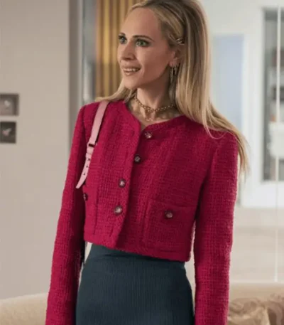 Ted Lasso S03 Juno Temple Red Jacket