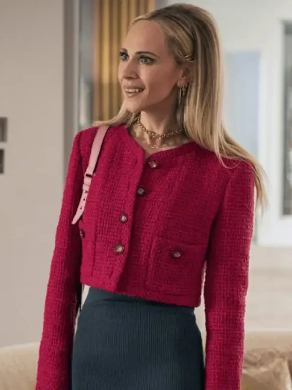 Ted Lasso S03 Juno Temple Red Jacket